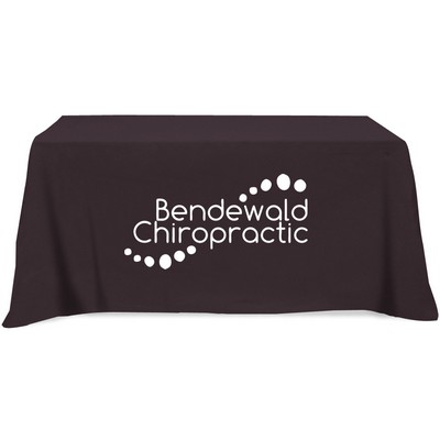 Flat 4-sided Table Cover - fits 6' standard table: Poly-Cotton